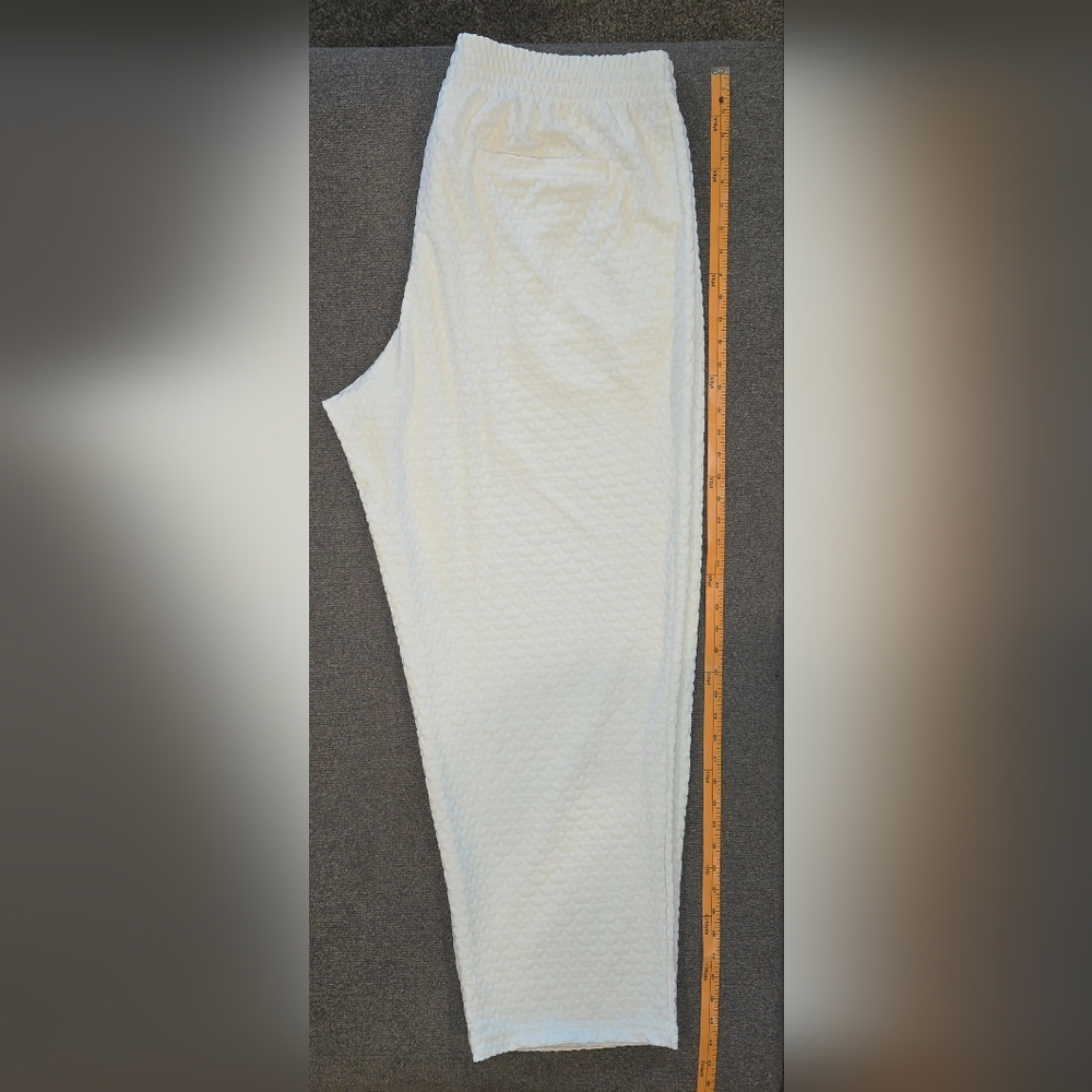 Mens Adidas Textured Monogram Tracksuit White/Blue XL/ Forum Sneaker Combo Sz 12 - Picture 15 of 17